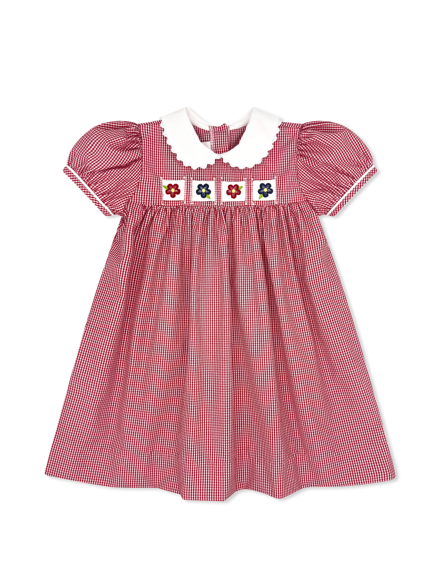 Ruth Ribbon Dress - Ridgeland Red Minigingham