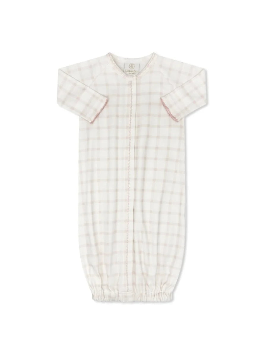 Snuggle Me Saque - Wilmington Pink Windowpane OS