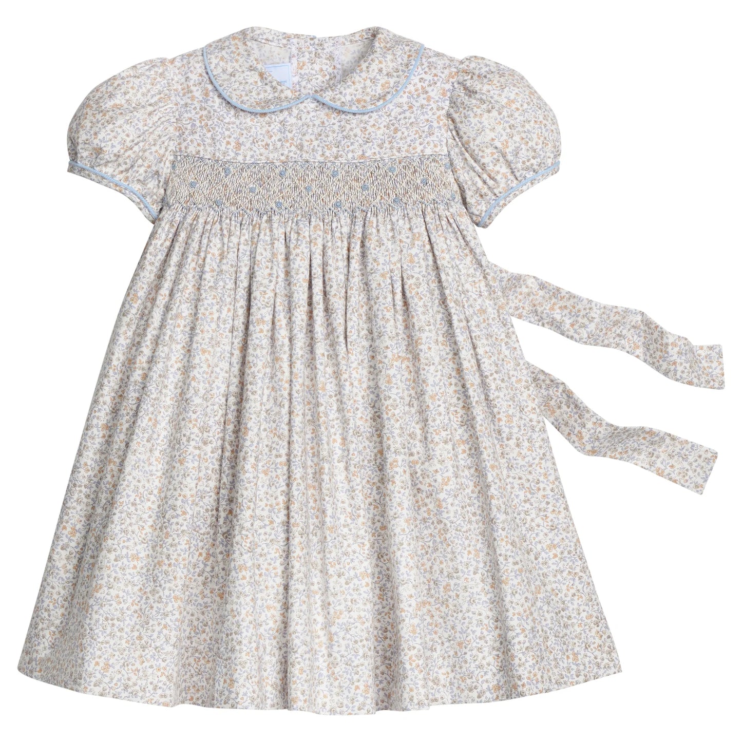 Smocked Peter Pan Dress-Winthrop Floral