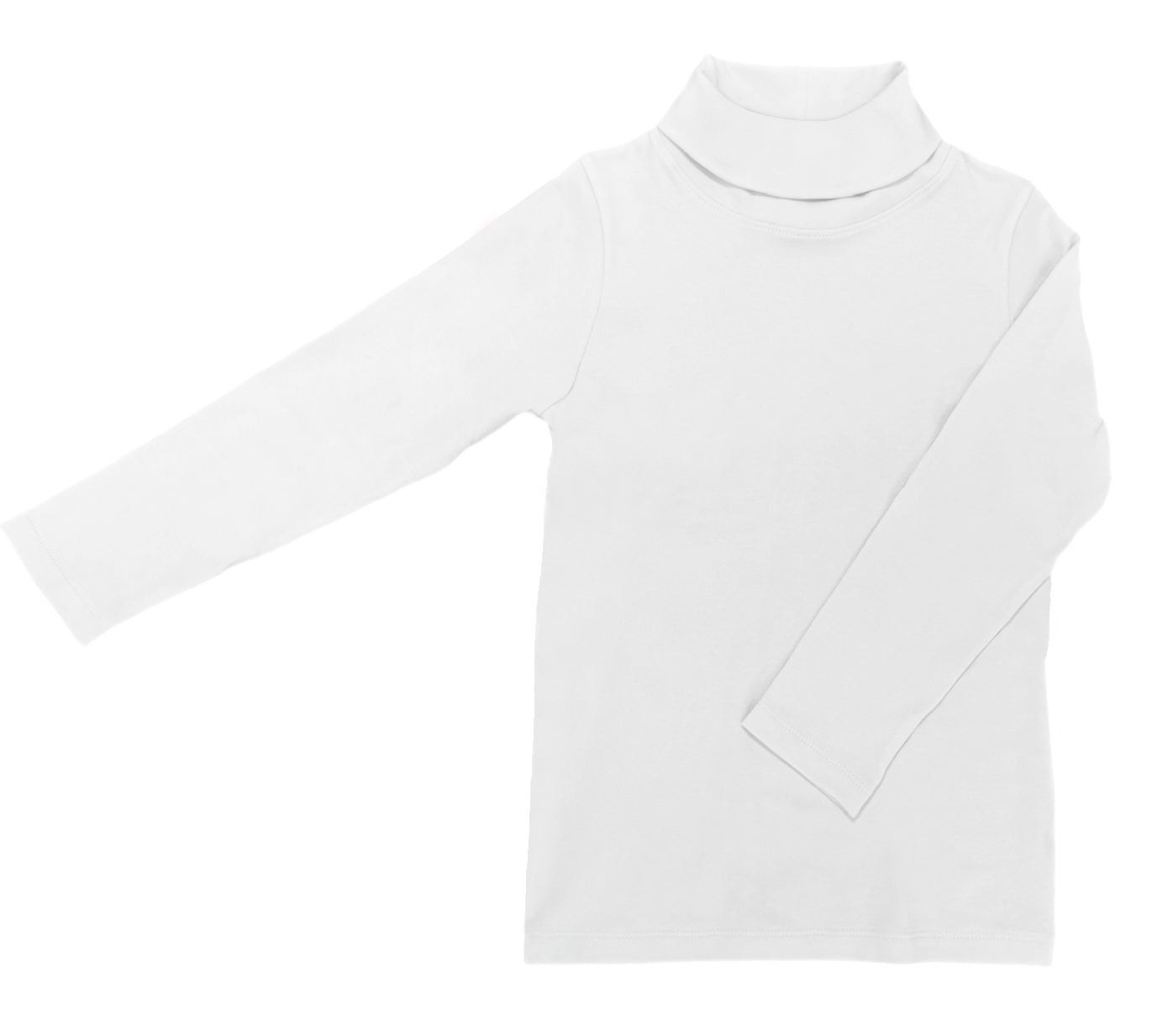 James and Lottie-White Pima turtleneck