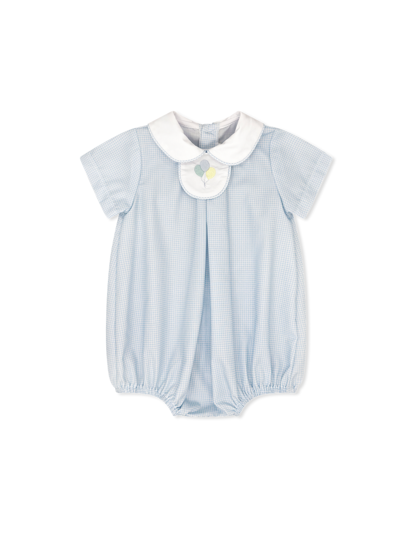Thomas Tab Bubble - Baby Blue Minigingham