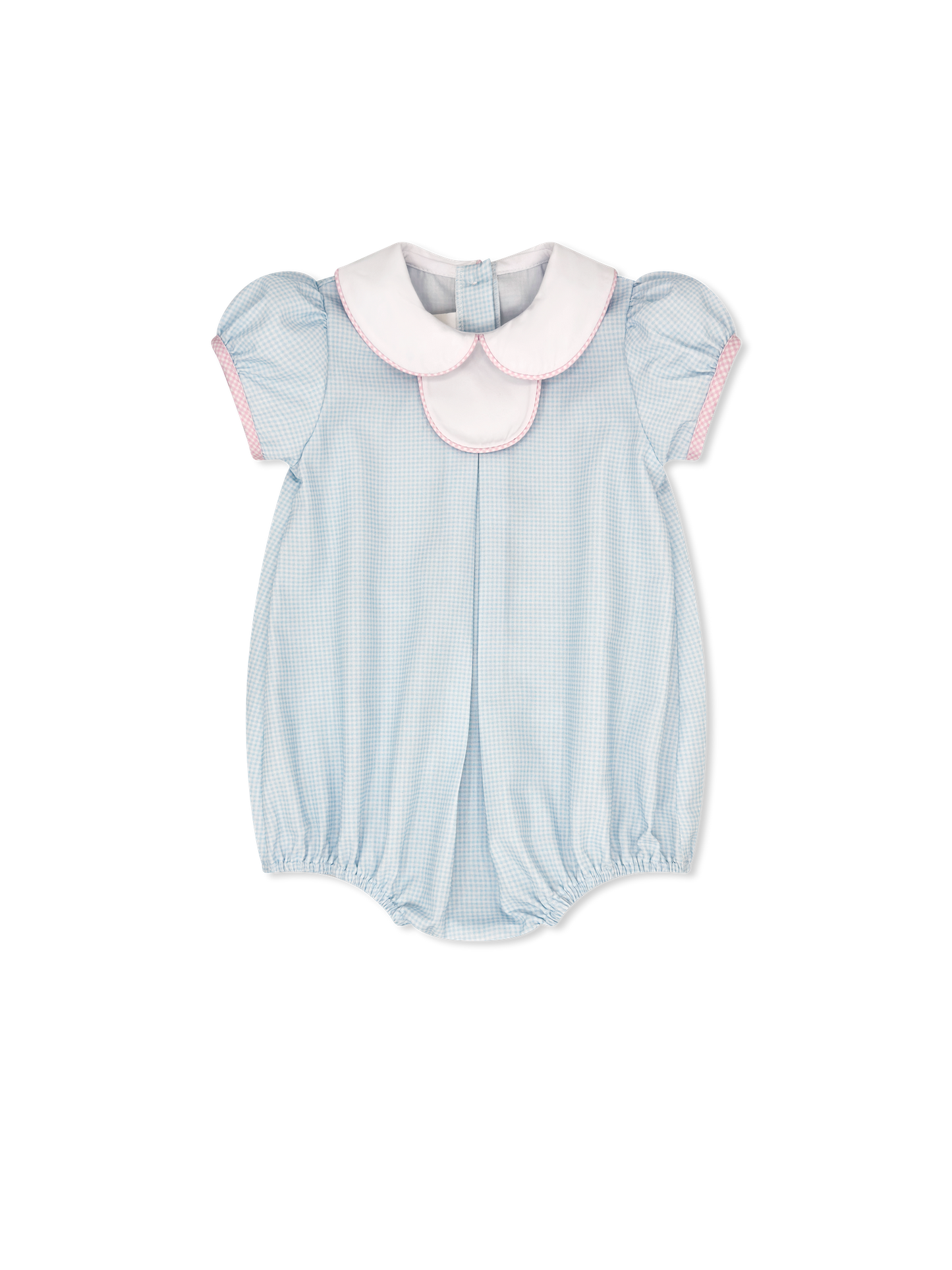 Timeless Tab Bubble - Baby Blue Minigingham