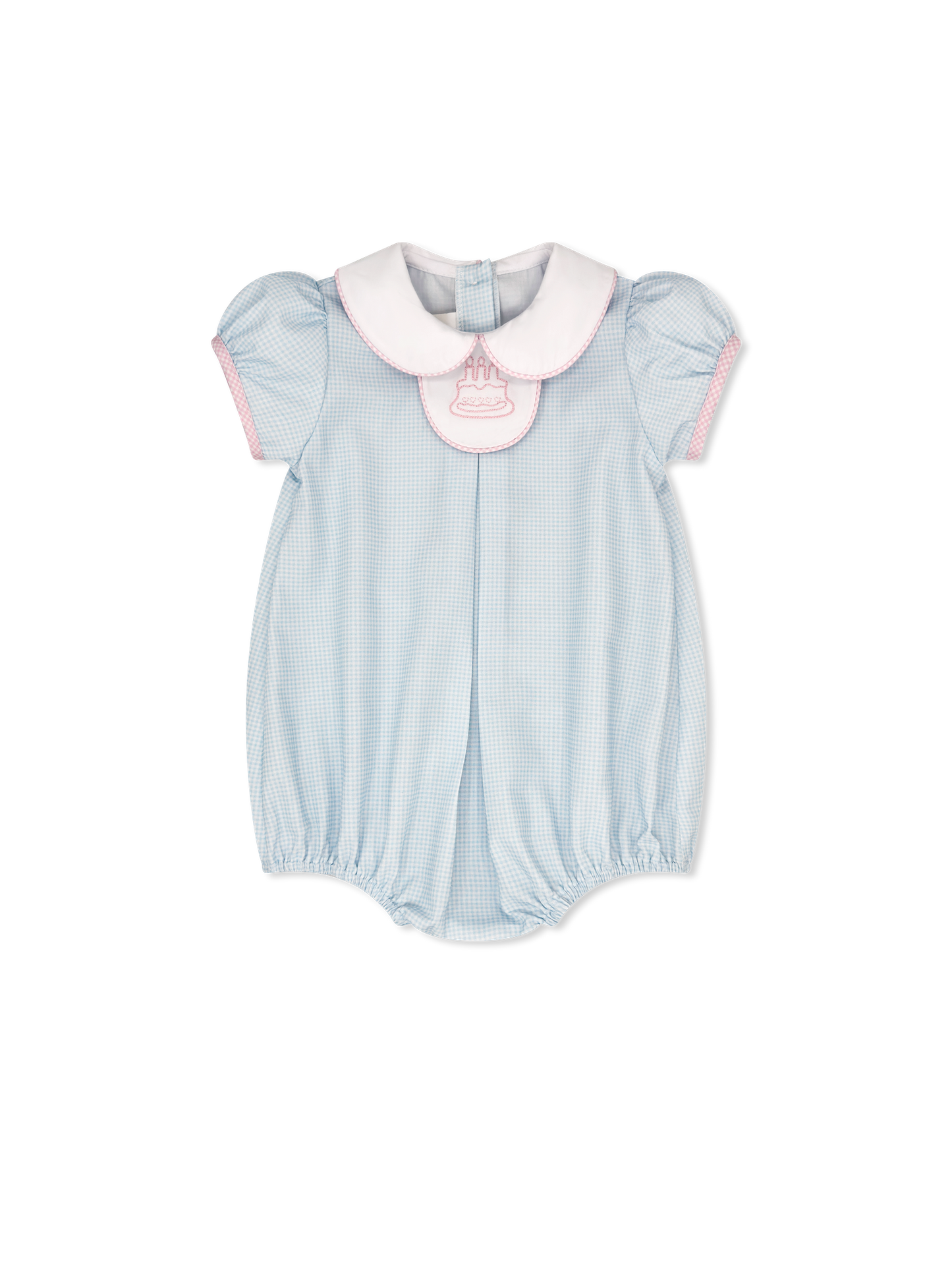 Timeless Tab Bubble - Baby Blue Minigingham