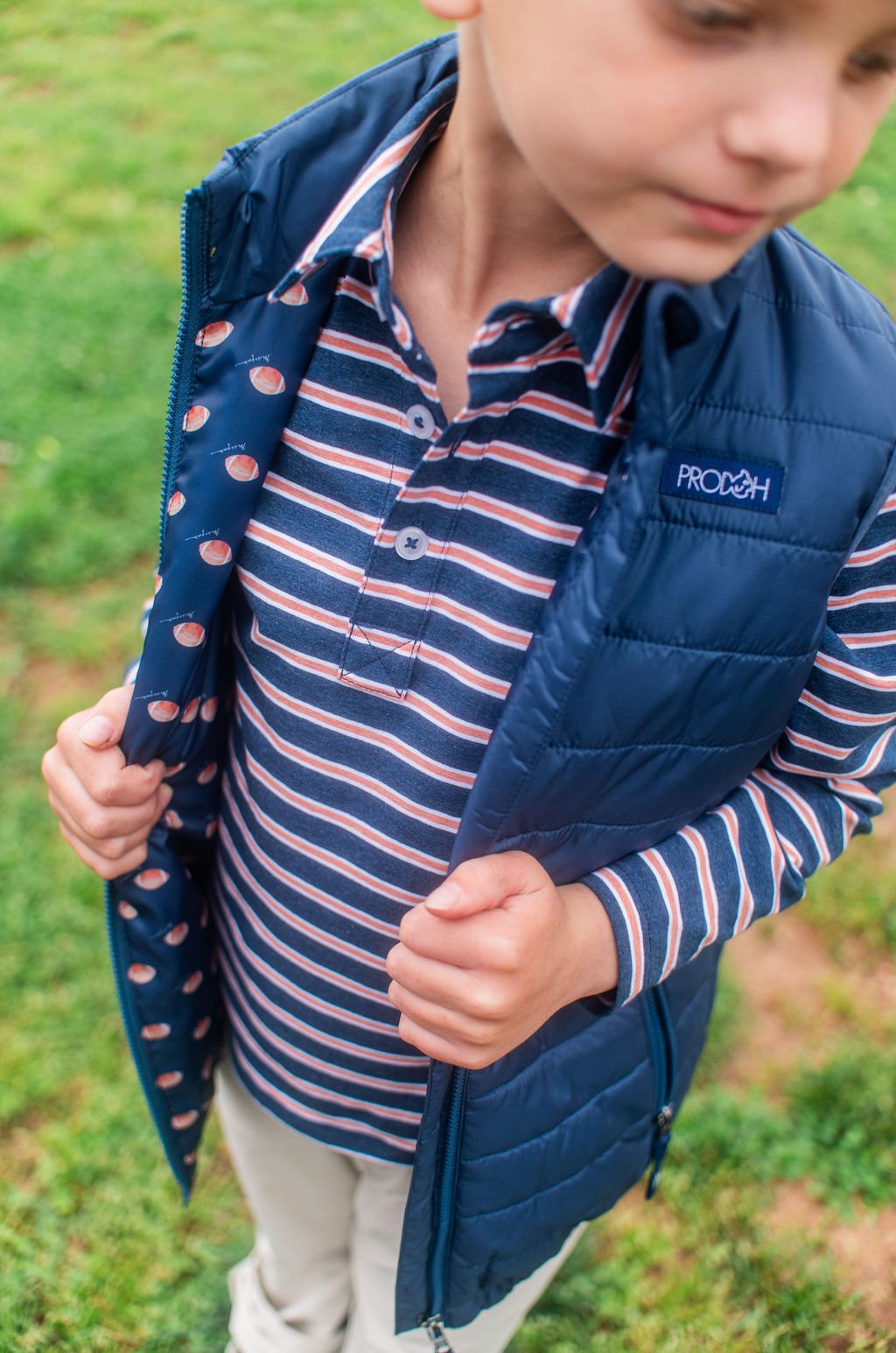 Boys Puffer Vest - Dark Denim