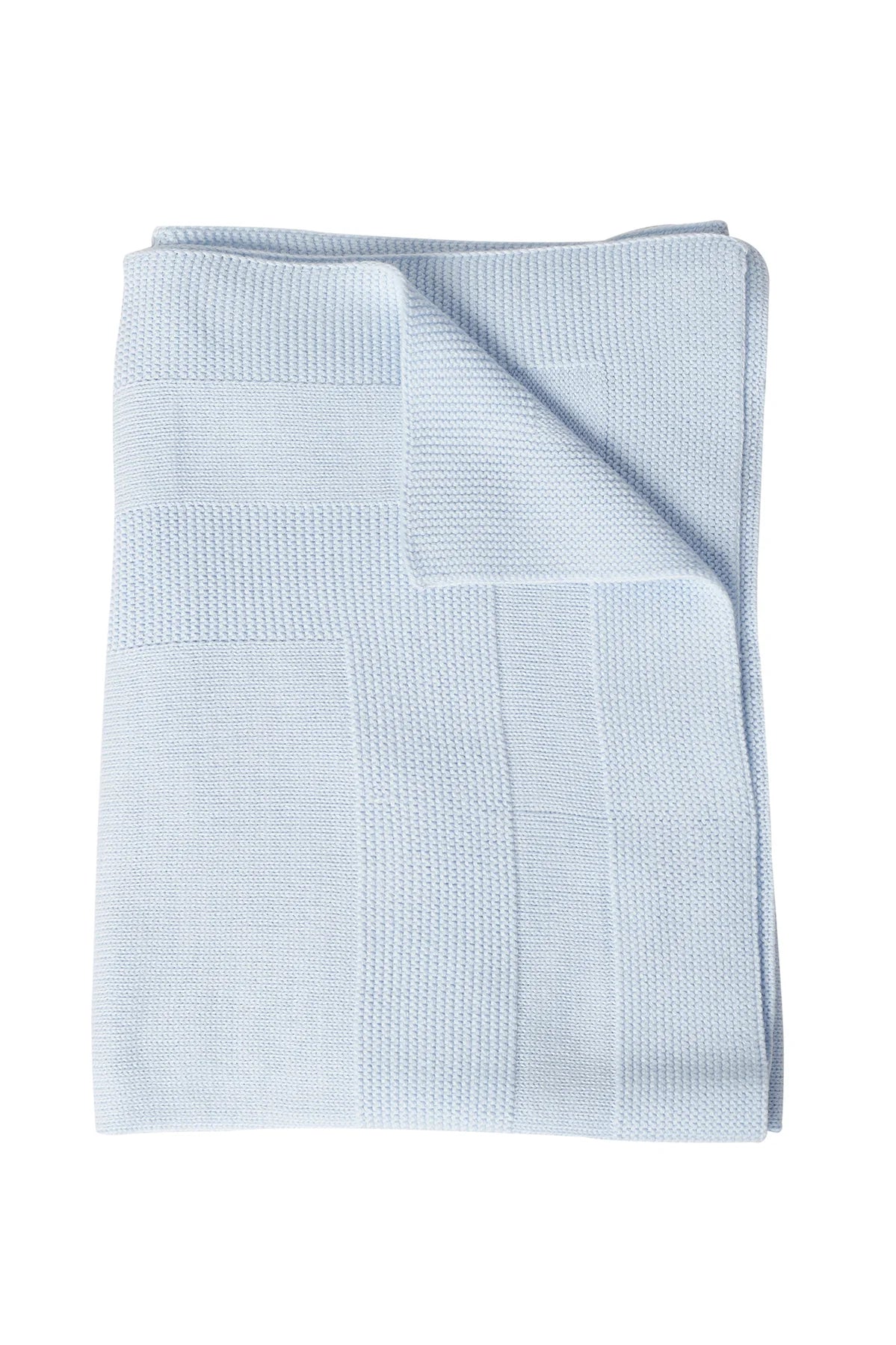 Nella Pima- Blue Knit Blanket