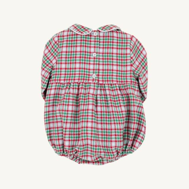 Long Sleeve Bradford Bubble - Woven Yarn- Wicker Park Plaid/Worth Ave White
