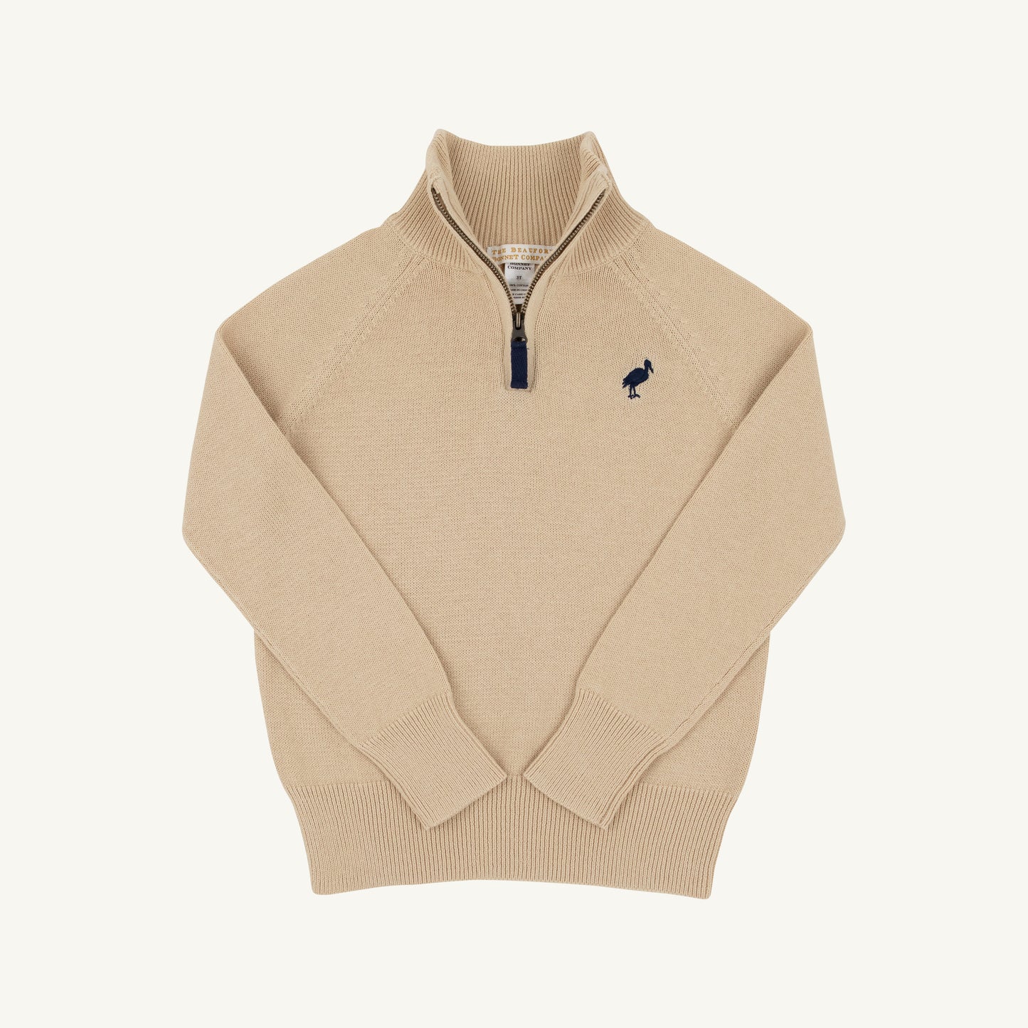 Hayden Half Zip Sweater- Keeneland Khaki
