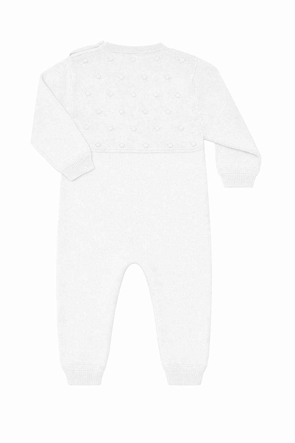 White Dotted Knit Bodysuit