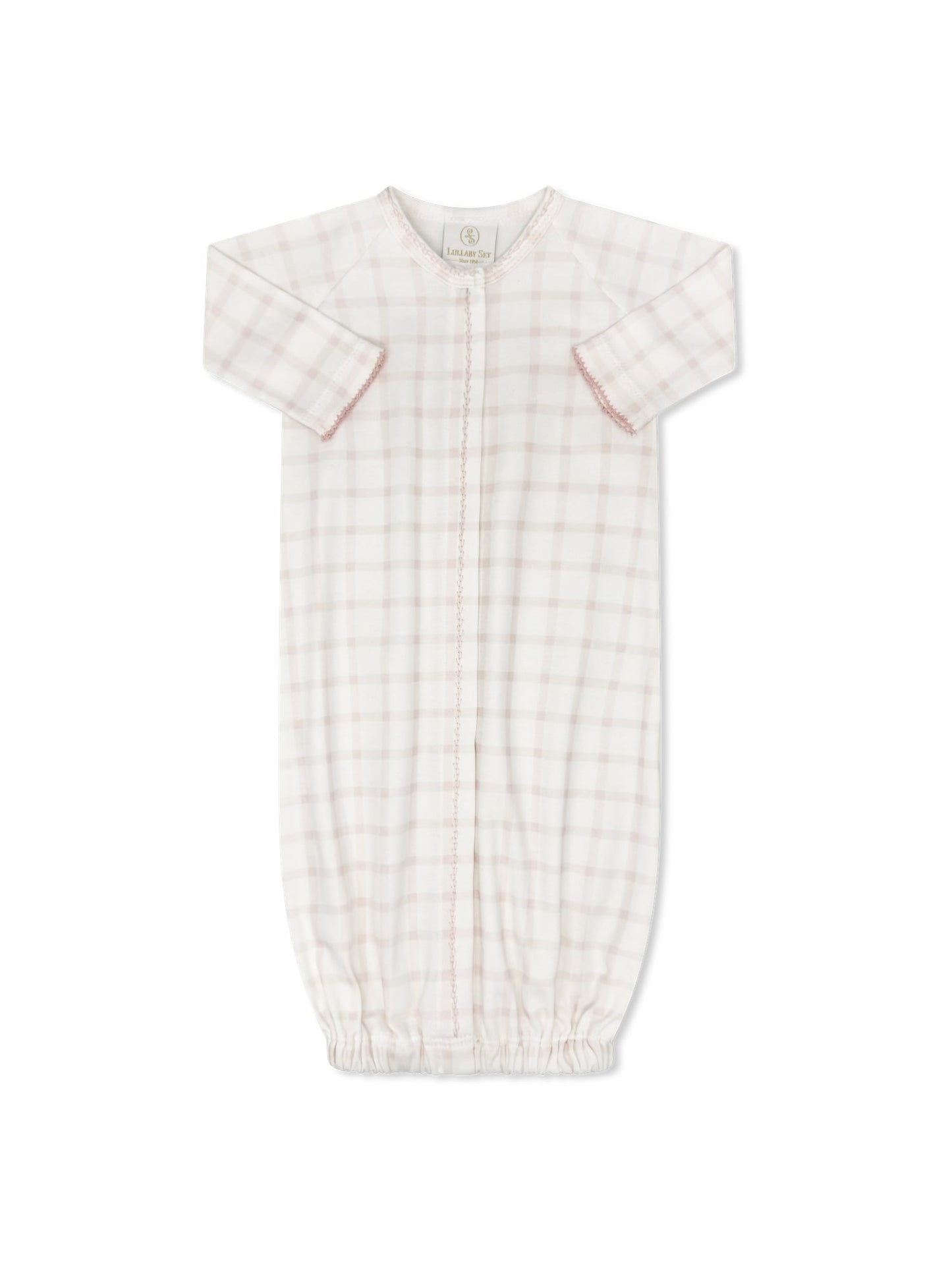 Snuggle Me Saque-Wilmington Pink Windowpane (One Size)
