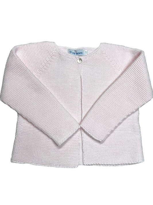 Light Pink Single Button Cardigan
