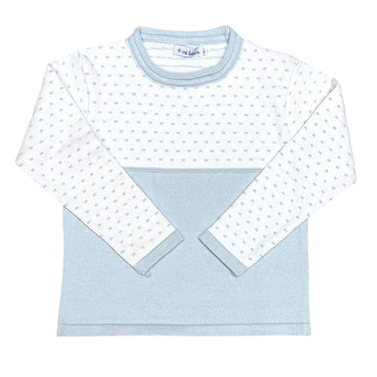 Light Blue Dot Sweater