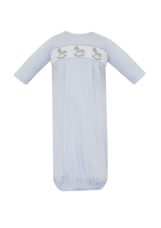 ROCKING HORSES - Lt.blue knit boy´s sac L/S