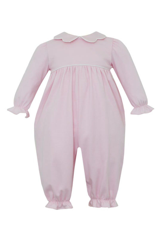 Lulu Romper w/ scalloped collar