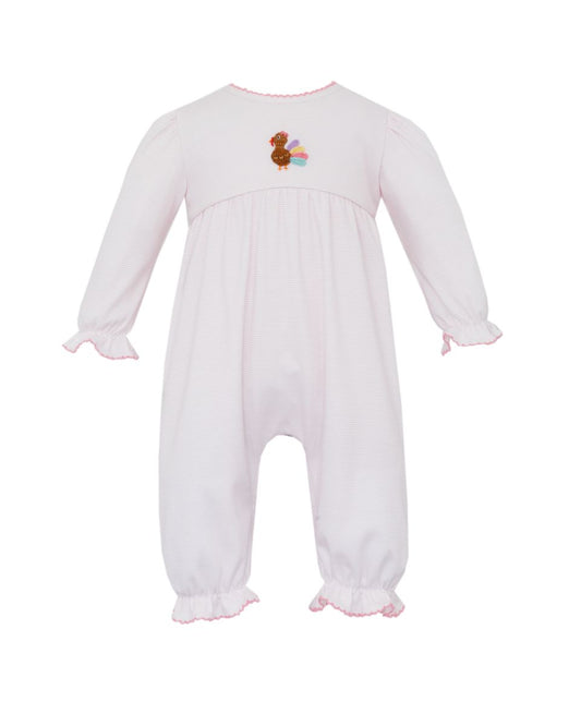 Turkey - Pink Stripe Romper