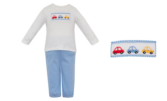 CAR´S - Periwinkle blue knit boy's Pant set  **PRESALE-SHIPS MID SEPTEMBER**