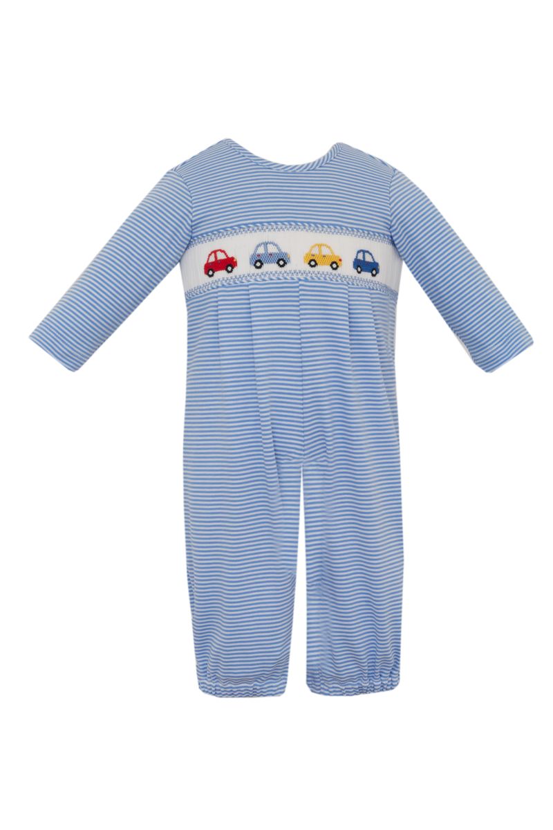 CAR´S - Periwinkle blue knit stripe romper **PRESALE-SHIPS MID SEPTEMBER**