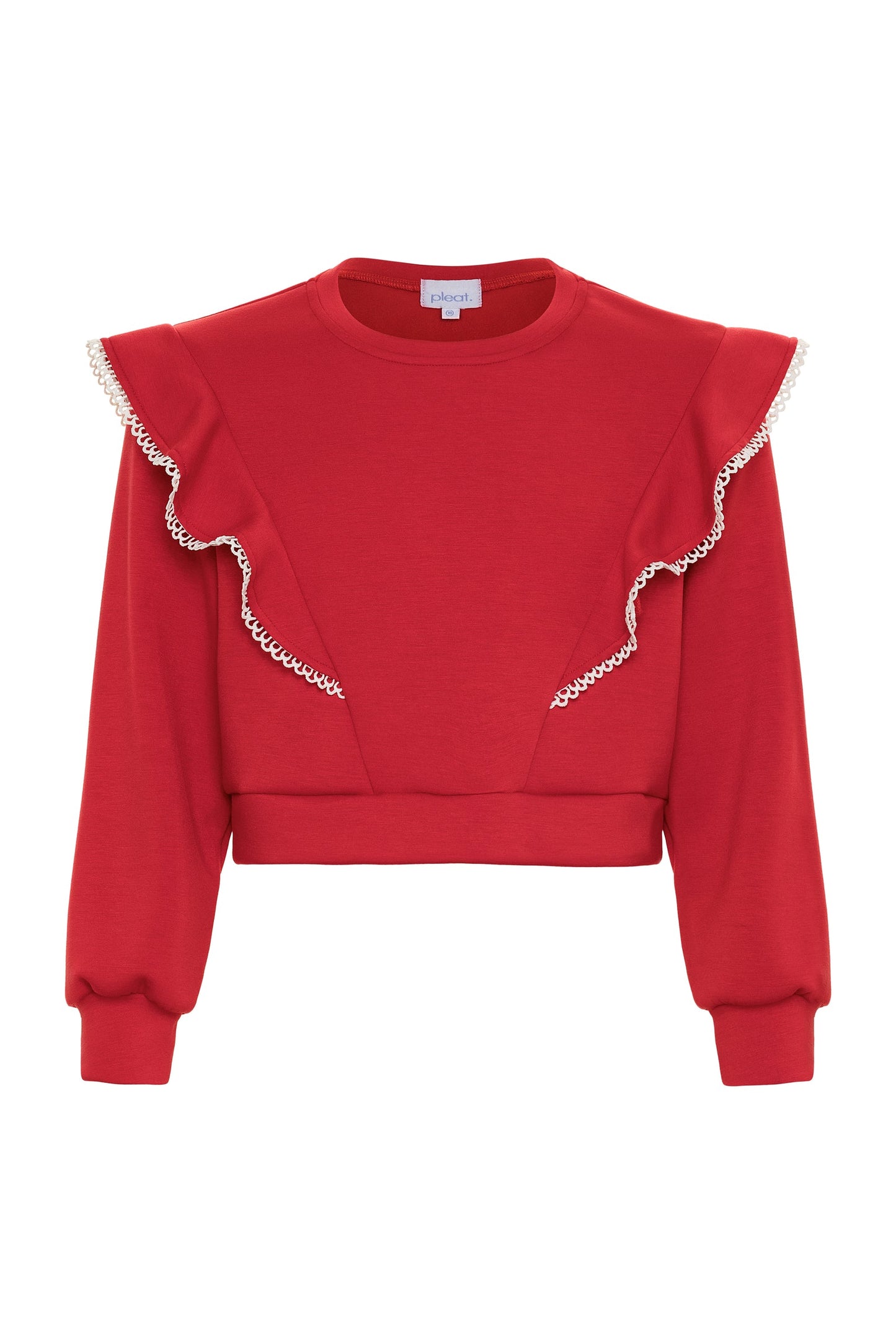 PLEAT- Livvy Sweatshirt Red