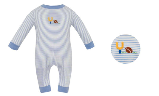 Football - Blue Knit Stripe Longall *PREORDER SHIPS JULY*