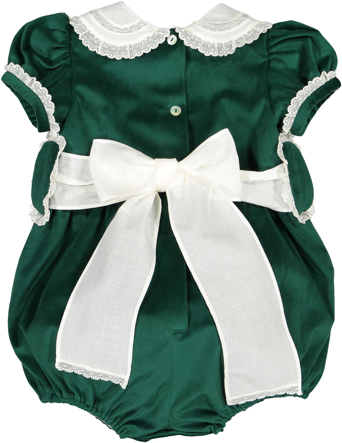 Green Velvet Romper *SHIPS DEC*