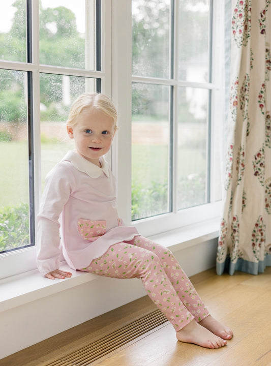 Pink Petal Tunic Set