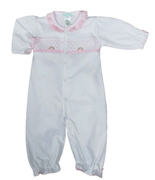 Eden Rosebud Pink Smocked Converter