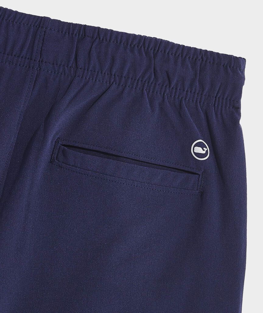 Boys Perf Pull On Shorts - Nautical Navy