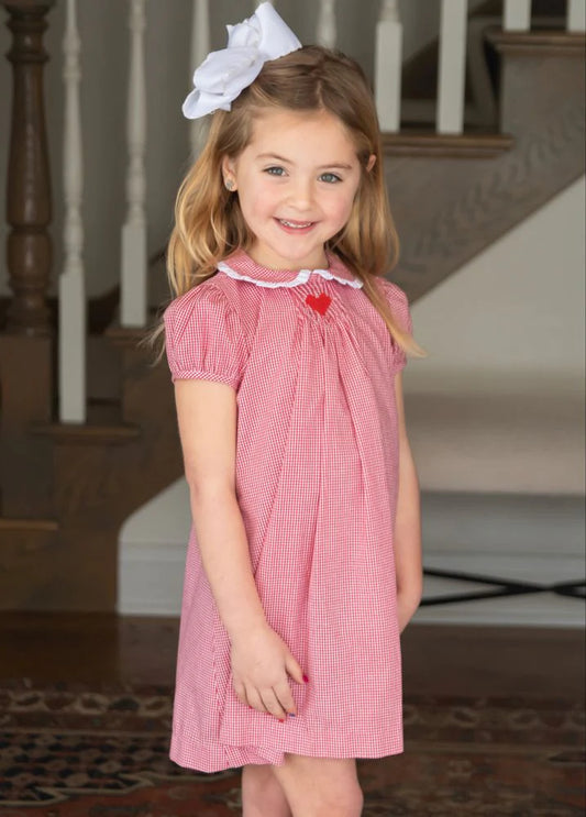 Red Gingham Heart Dress