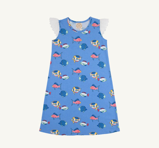 Sleeveless Polly Play Dress - Eyelet - Here Fishy Fishy