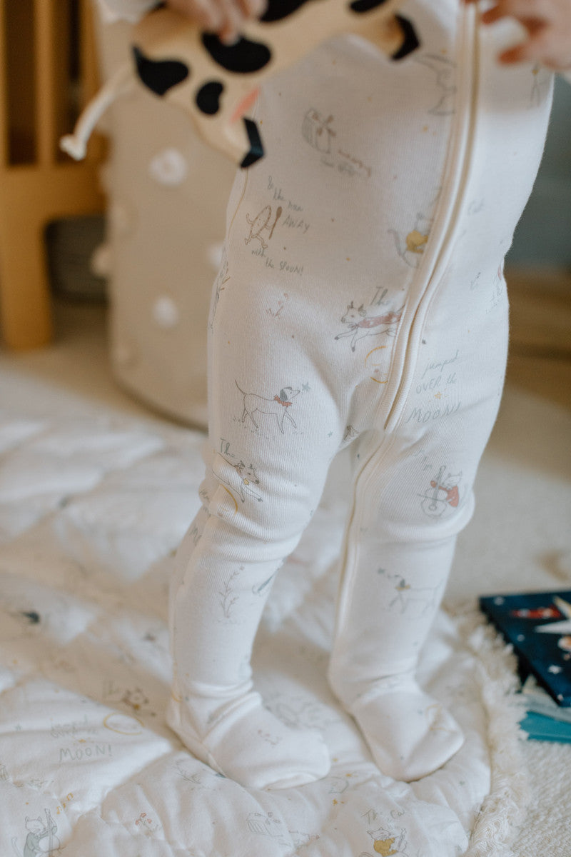 Ribbed Baby Sleeper - Over The Moon