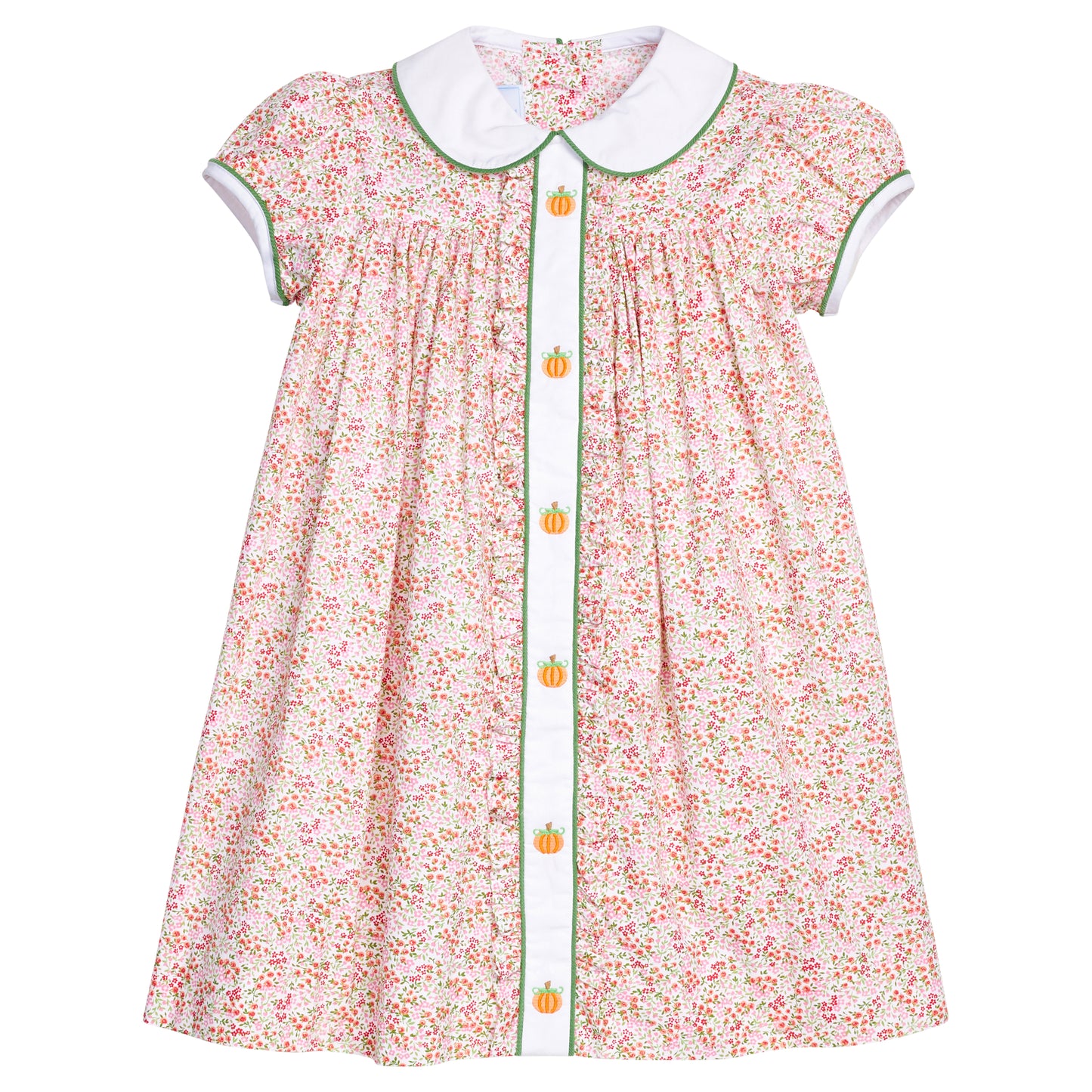 Ruffled Sally Dress - Pumpkins