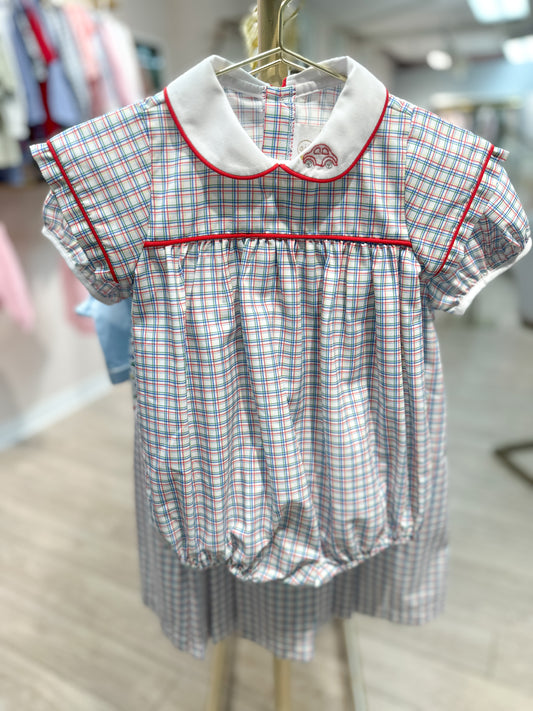 Covington Bubble - Primary Plaid, Cars