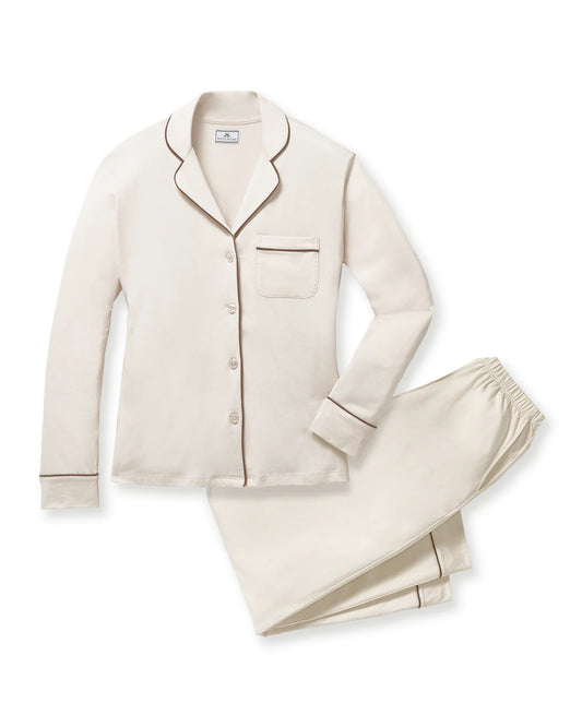 Women's Pima Pajama Set in Ivory