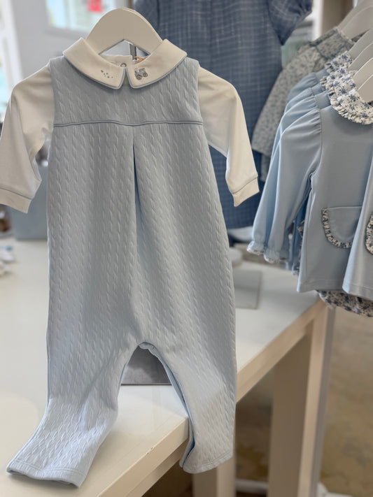 Train Pima Jacquard Overall Set