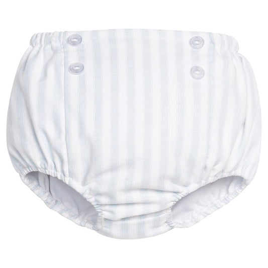 Button Front Diaper Cover - Savannah Stripe