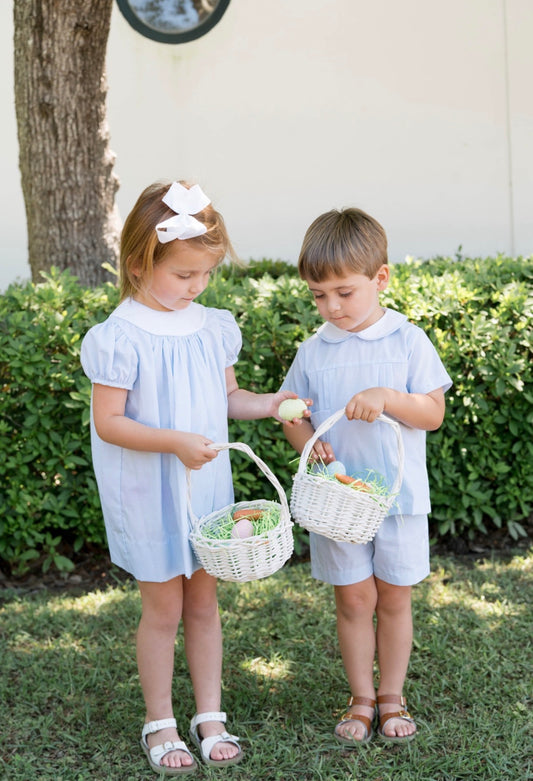 Rosie Dress - Baker Blue Minigingham