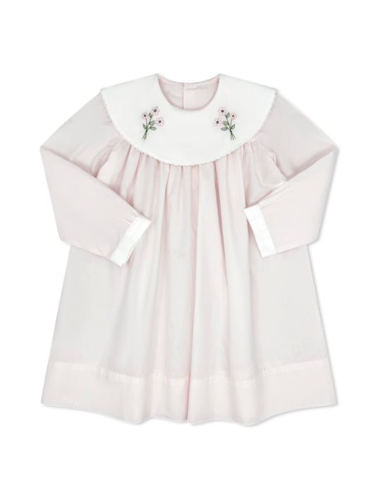 Sandra Dress-Blessings Pink Batiste with Flowers