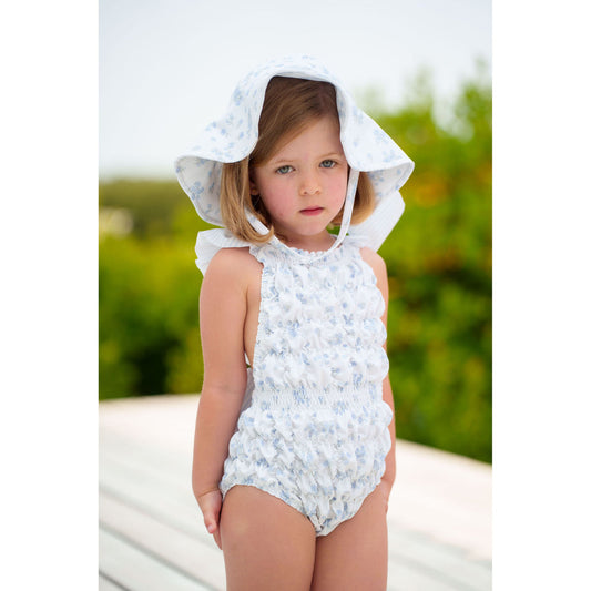 Moonlight Floral Frilled Swimsuit *PRESALE* Lycra SPF 50
