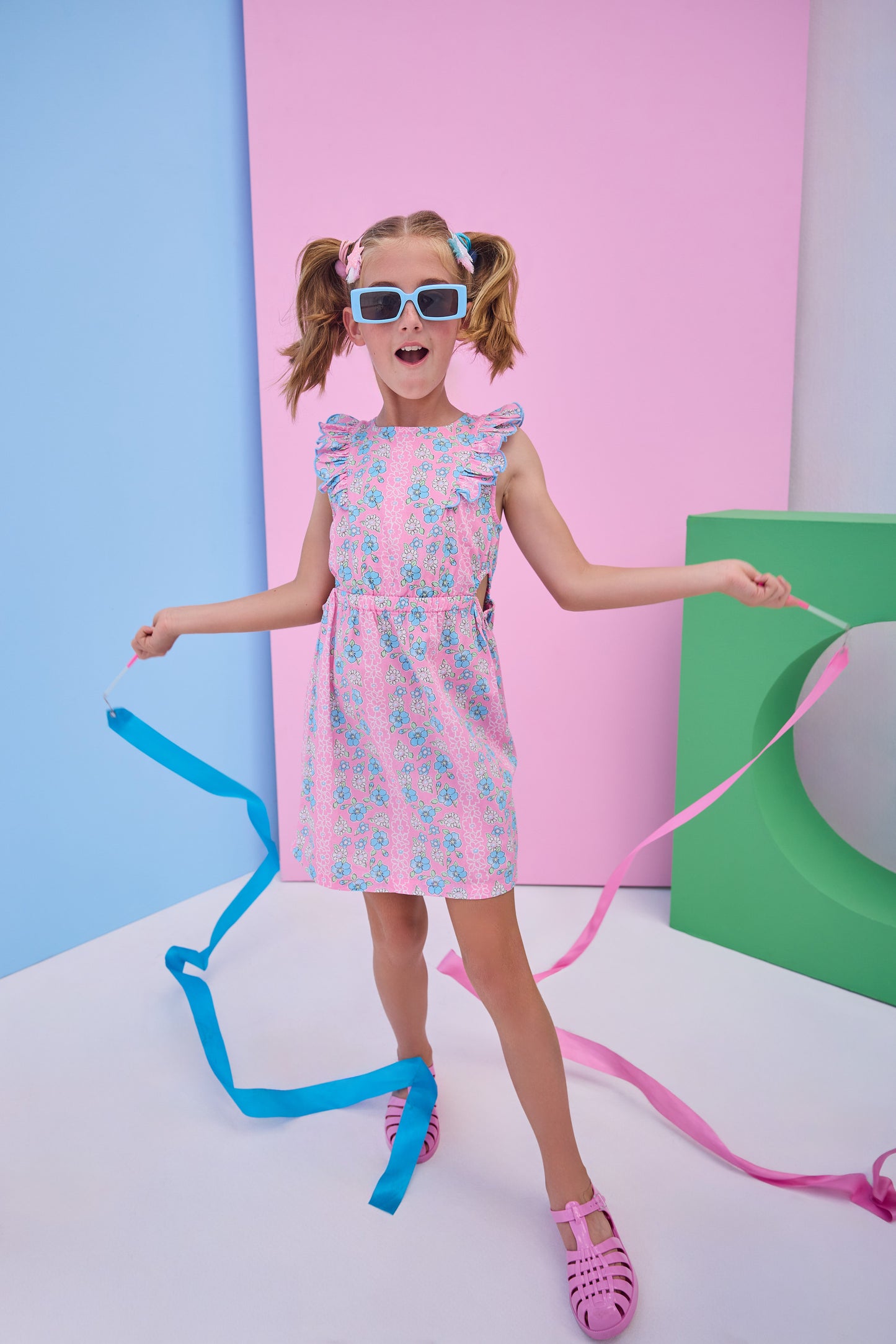Cutout Dress - Spring Marguerite Floral