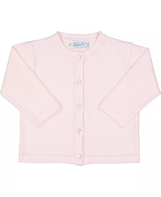 Feltman Brothers Classic Knit Cardigan- Pink