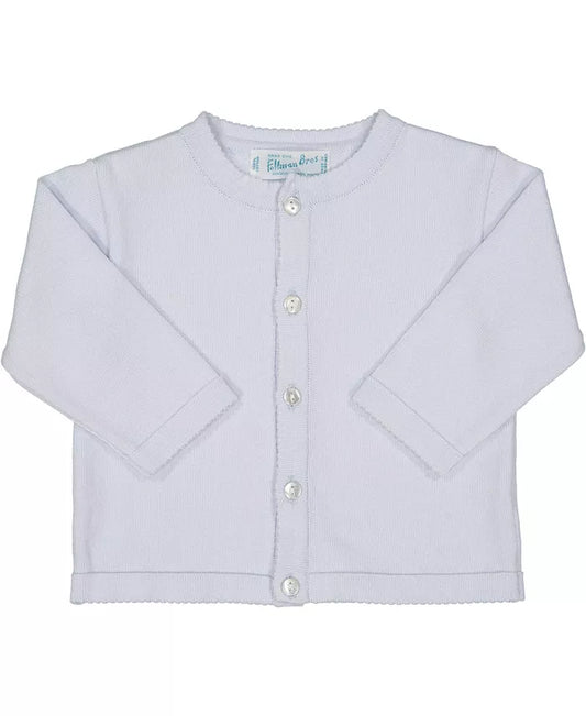Feltman Brothers Classic Knit Cardigan- Blue