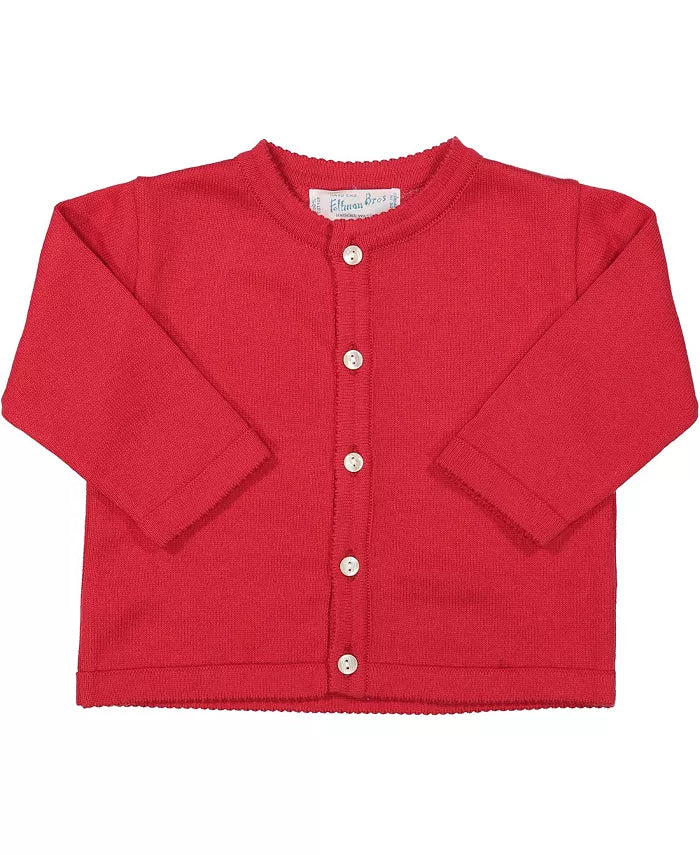 Feltman Brothers Classic Knit Cardigan- Red
