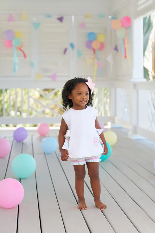 Talbot Side Ties - Worth Ave White/San Antonio Stripe/Cats