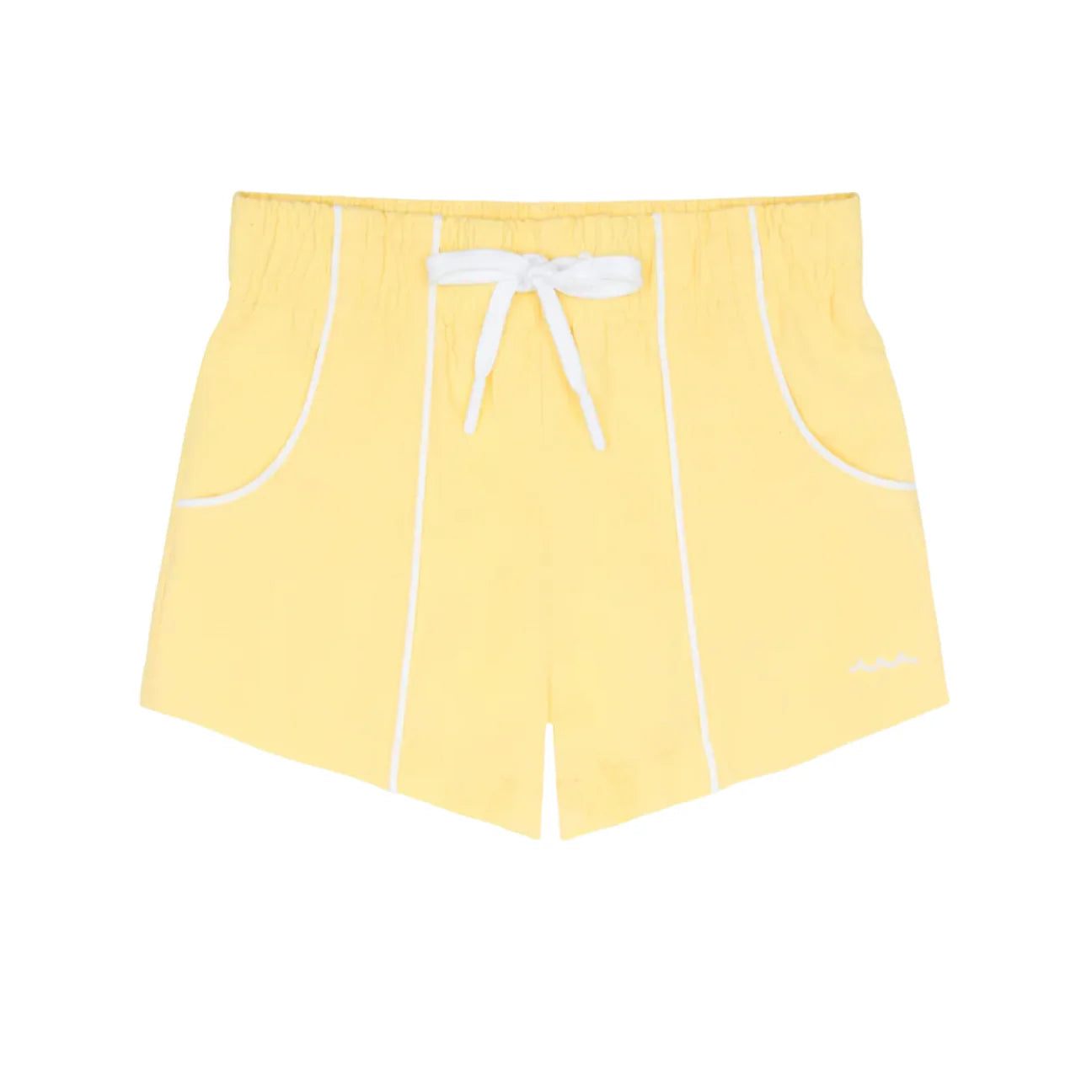 Boys Soleil Yellow Panelled Boardie