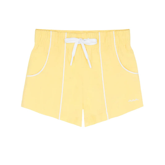 Boys Soleil Yellow Panelled Boardie