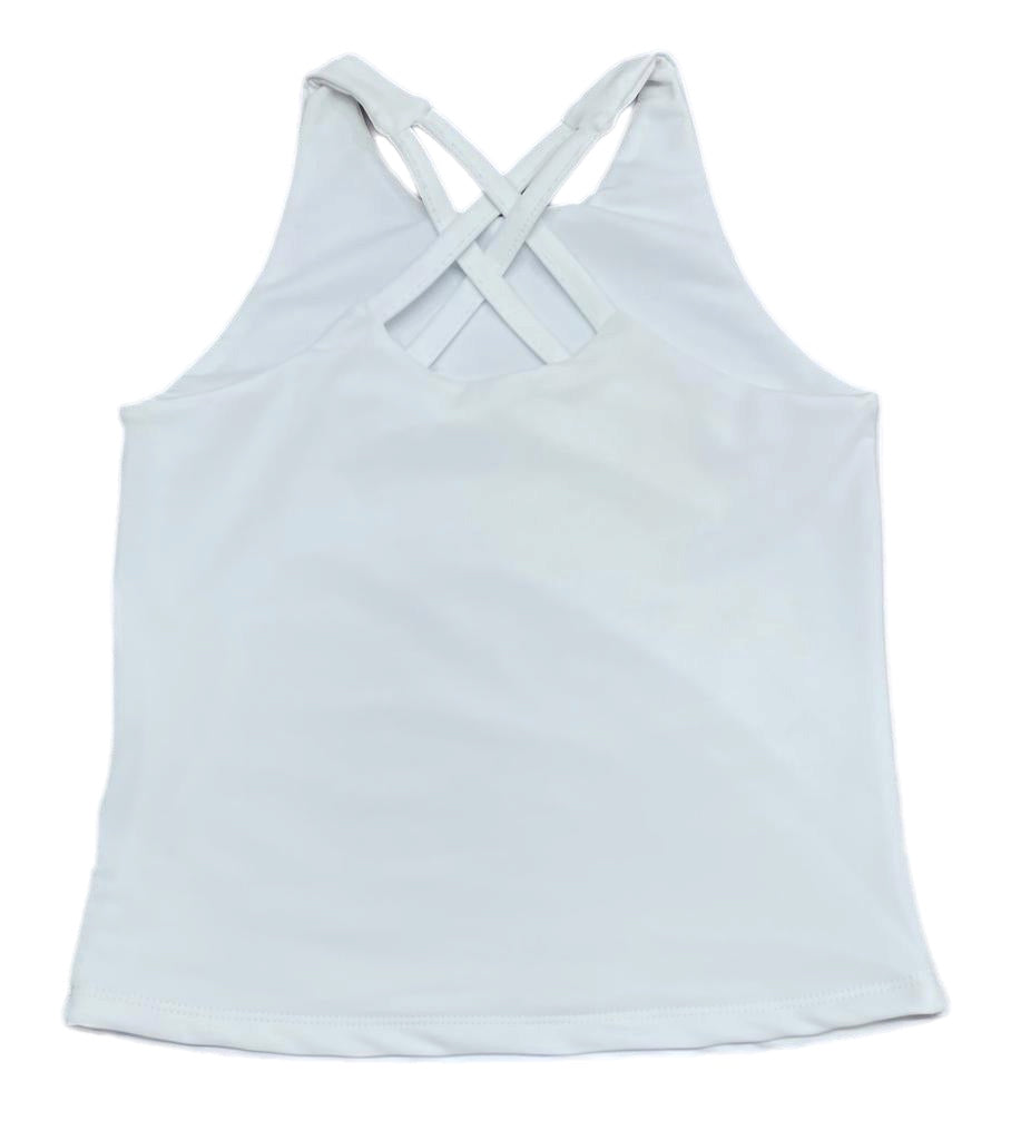 Cross back Top White *PRESALE*