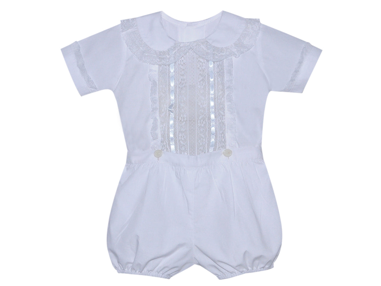 Kent Button-On Suit - White