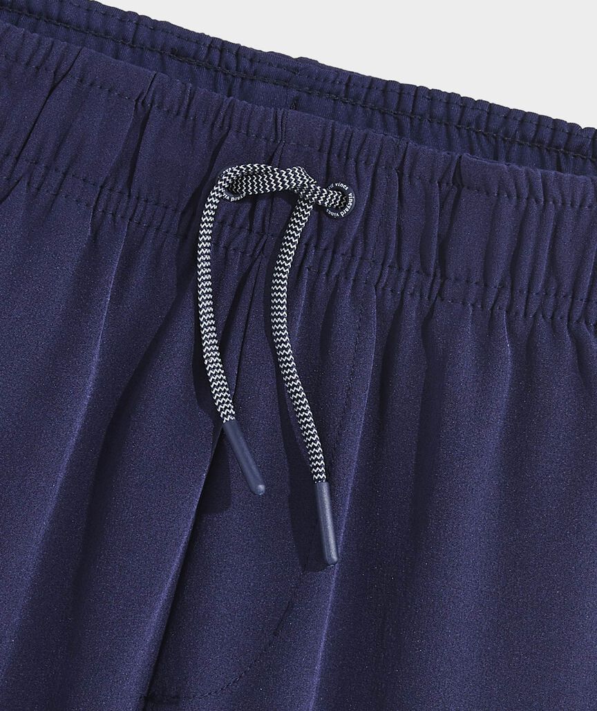 Boys Perf Pull On Shorts - Nautical Navy