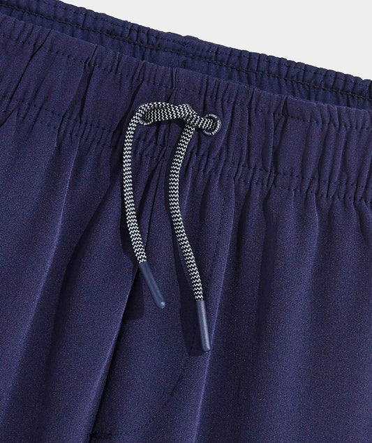 Boys Perf Pull On Shorts - Nautical Navy