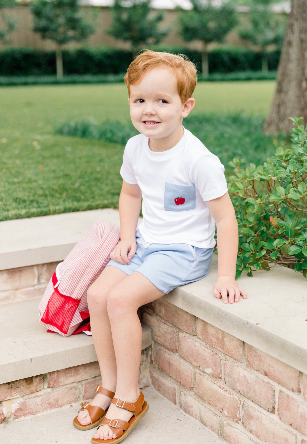 Boys Apple Shorts Set