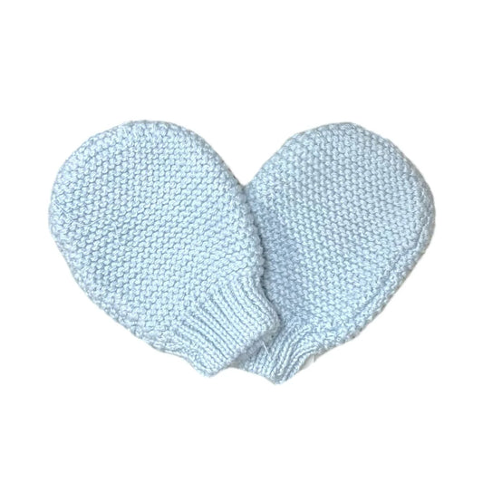 Mi Lucero Mittens - Blue, White, Pink